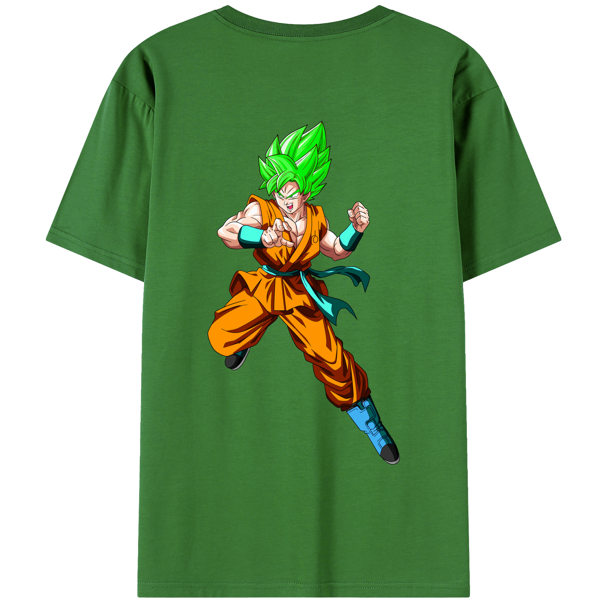 （画像用） ドラゴンボール 孫 悟飯（そんごはん）DRAGON BALL Son Gohan レディース半袖Tシャツ(バックプリント)